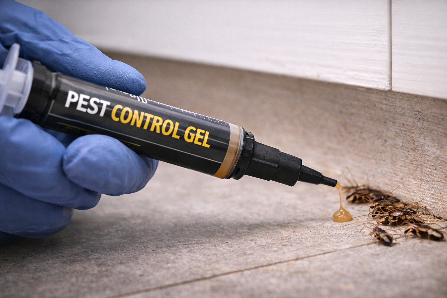 Pest control treatment equipment prepared for indoor use